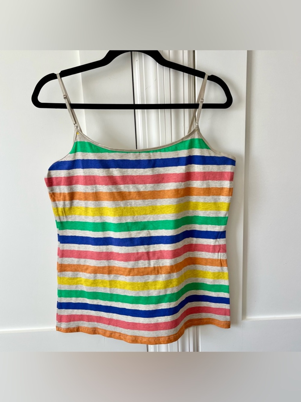Ambiance Apparel Striped Tank Top Multicolor Sz 1X